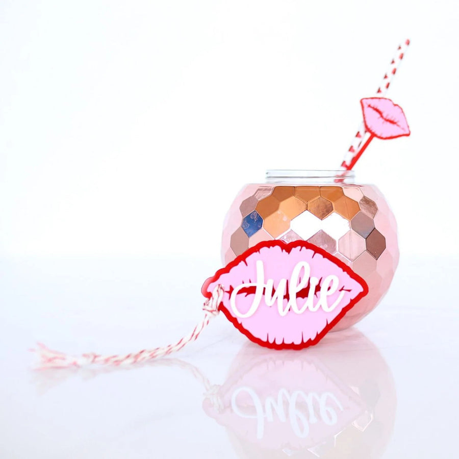 Heart + Lips Acrylic Swizzle Sticks Birch Bar + Co. 