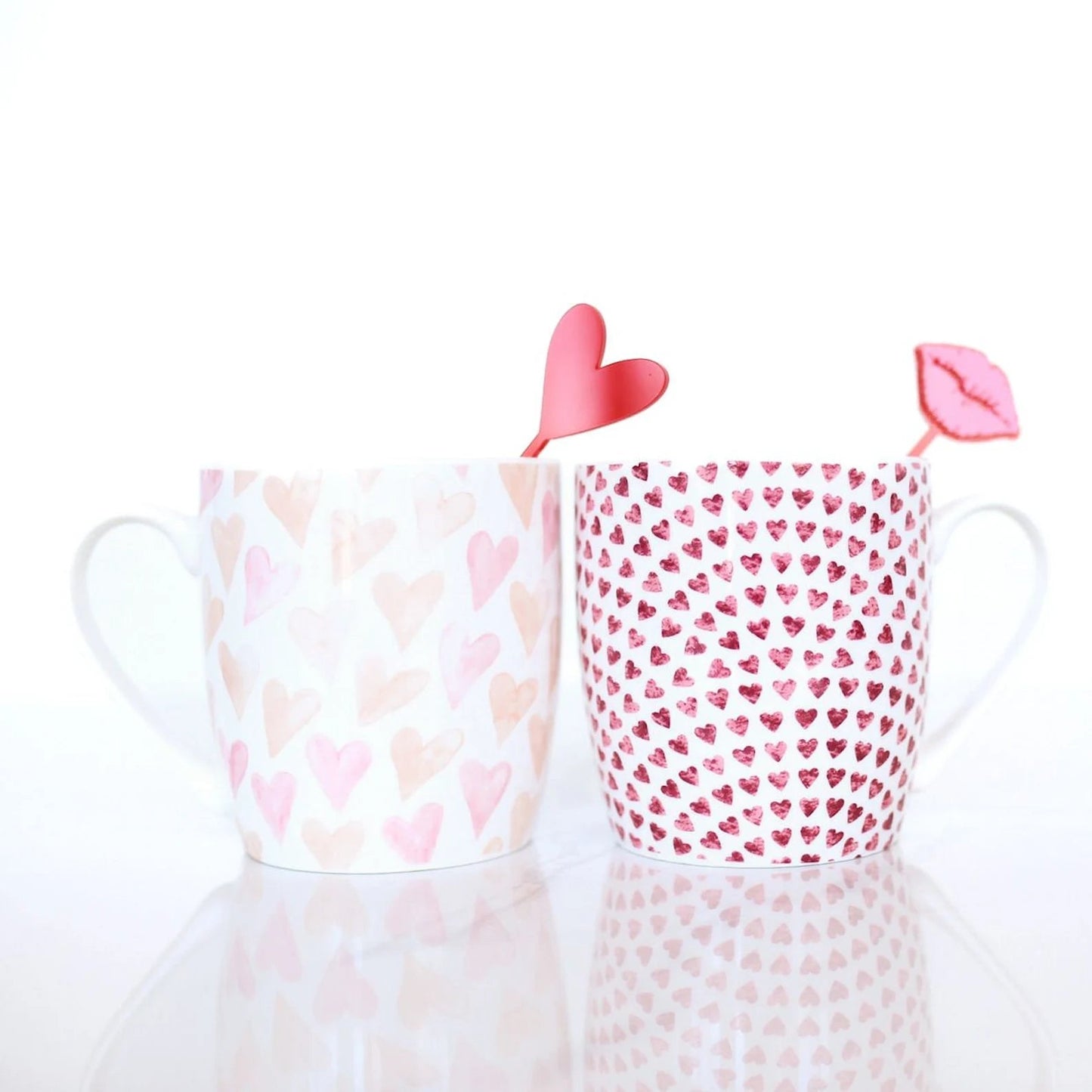 Heart + Lips Acrylic Swizzle Sticks Birch Bar + Co. 