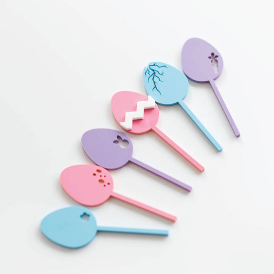 Easter Acrylic Cupcake Toppers Birch Bar + Co. 