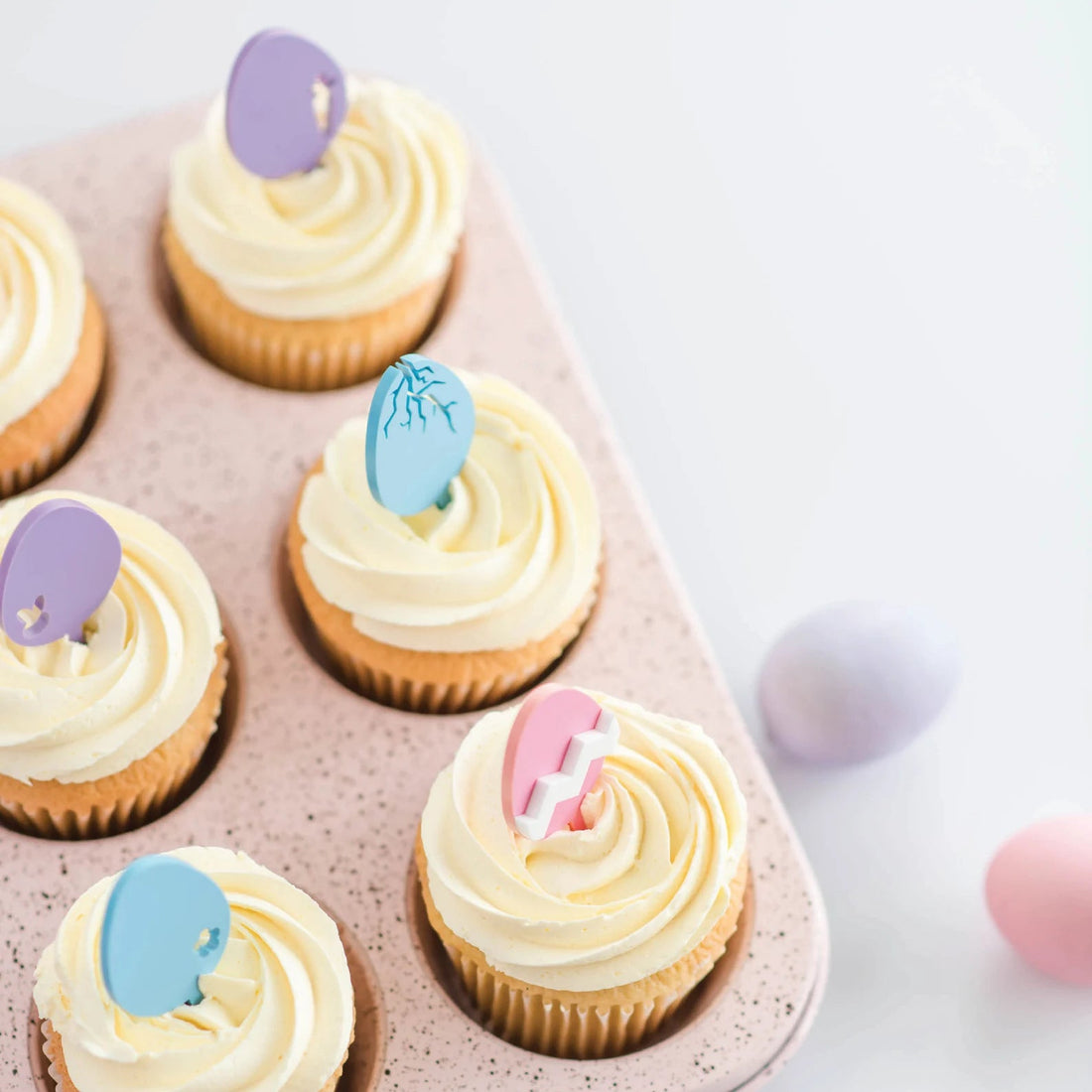 Easter Acrylic Cupcake Toppers Birch Bar + Co. 