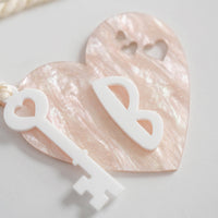 Marble Initial Valentine's Hang Tag Birch Bar + Co. 