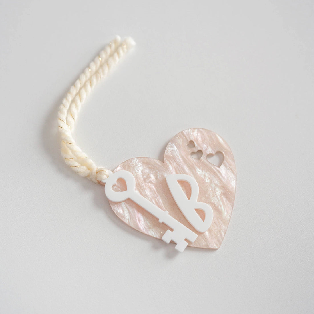 Marble Initial Valentine's Hang Tag Birch Bar + Co. 