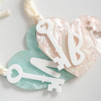 Marble Initial Valentine's Hang Tag Birch Bar + Co. 