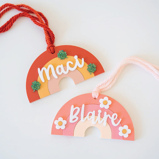 St. Patrick's Rainbow Acrylic Tag Birch Bar + Co. 