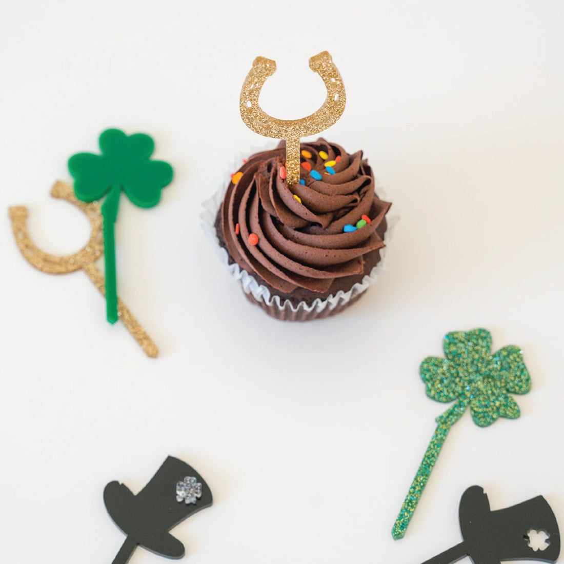 St. Patrick's Acrylic Cupcake Toppers Birch Bar + Co. 