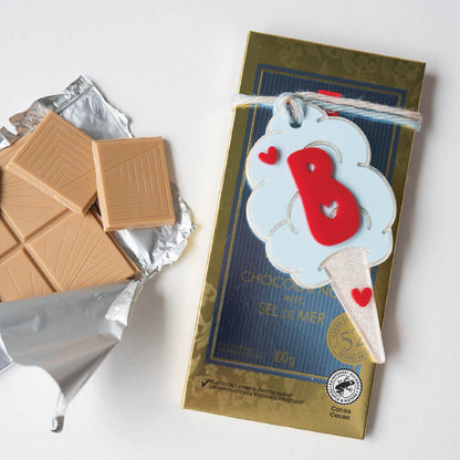 Personalized Cotton Candy Heart Tag Birch Bar + Co. 